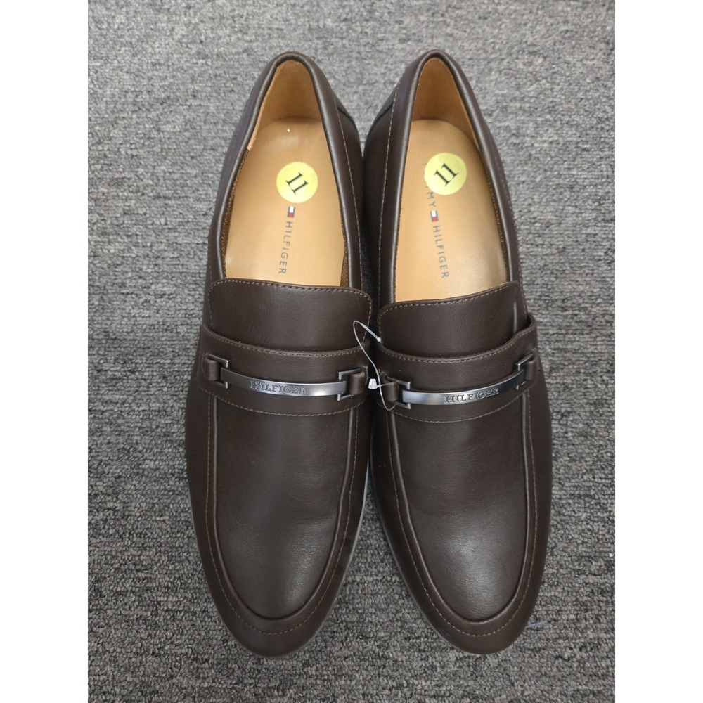 Men Tommy Hilfiger Yadil Loafer Slip On Shoes Dark Brown